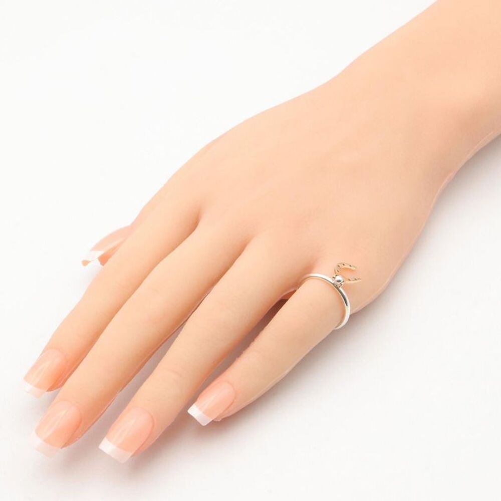 Hermes Horseshoe Ring K18PG Pink Gold Silver925 - Picture 5 of 7
